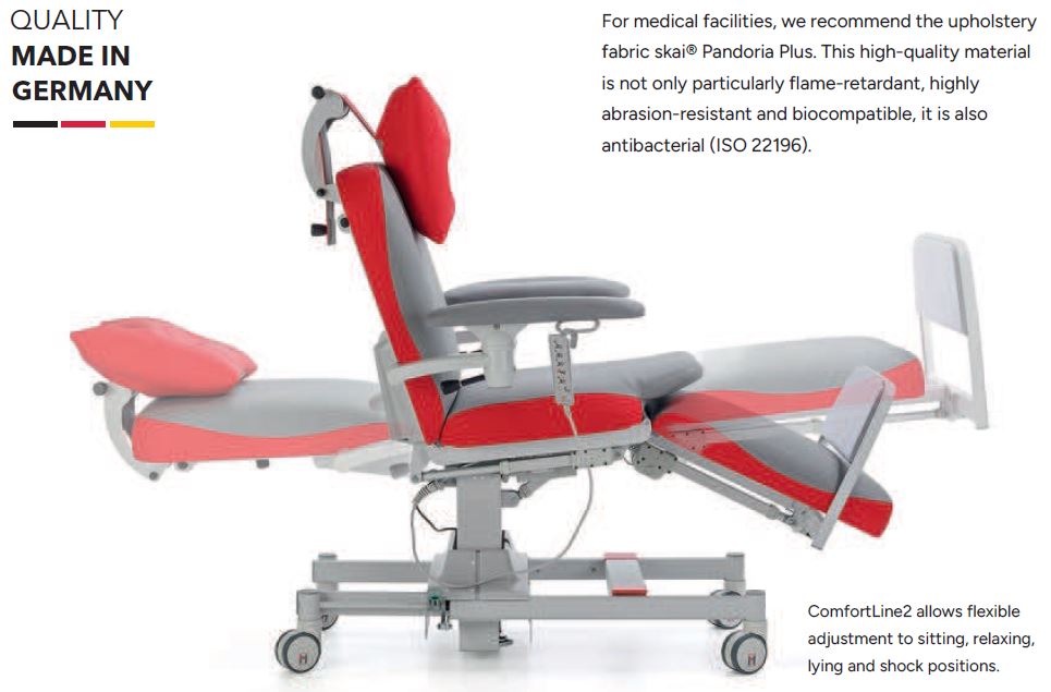 FOTOLIU/SCAUN – CHIMIOTERAPIE ELECTRIC, MODEL COMFORT Line2 -Germania - imagine 4